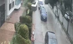 Fırtınada kökünden sökülen ağaç devrildi; o anlar kamerada