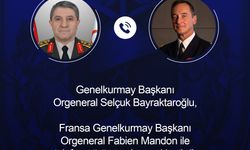 Genelkurmay Başkanı Orgeneral Bayraktaroğlu, Fransız mevkidaşı Mandon ile görüştü