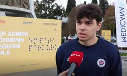 Görme engellilerin yaşadığı zorluklara dikkat çekmek için 'Empati Parkuru' kuruldu