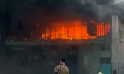 Hatay'da mobilya atölyesinde yangın