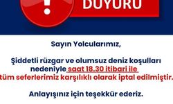 İzmir'de vapur seferleri iptal edildi