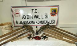 Karacasu'da kaçak kazıya jandarmadan suçüstü; 5 gözaltı