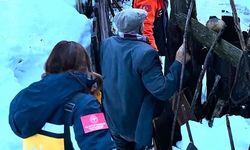 Kastamonu'da rahatsızlanan hastayı, AFAD ekipleri hastaneye ulaştırdı