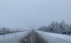 Kütahya'da kar yağışı