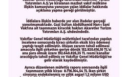 Mazbut vakıf mülküyle ilgili iddialara VGM'den yalanlama