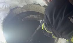 Muş'ta kuyuya düşen köpeği itfaiye kurtardı