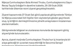 Nijerya Cumhurbaşkanı Tinubu, Türkiye'ye geliyor