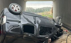 Otoyol köprüsünden uçan araçta ölen kayınpeder ile gelin toprağa verildi