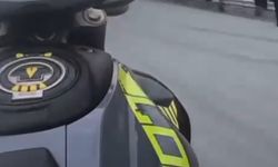 Otoyolda aşırı hız ve akrobatik hareketler yapan motosiklet sürücüsüne 45 bin TL ceza