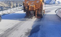 Sultangazi'de kar ve buzlanmaya karşı çalışmalar sürüyor