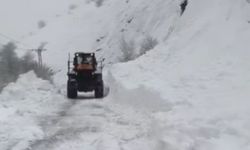 Tunceli'de yola çığ düştü