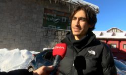 Uludağ'da kar kalınlığı 1 metreye yaklaştı, tatilciler pistlere akın etti