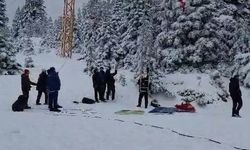 Uludağ'da telesiyej arızalandı; tatilciler metrelerce yükseklikte mahsur kaldı / Ek fotoğraflar