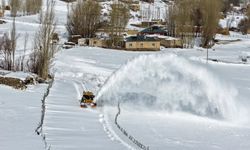 Van'da 1,5 metreyi bulan karla mücadele