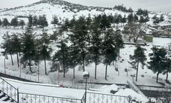 Yesemek Açık Hava Müzesi beyaza büründü