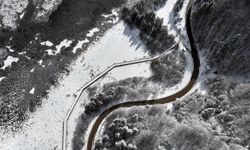 Abant'ta kar güzelliği