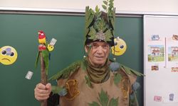 'Ağaç Dede'ye ilkokul öğrencilerinden alkışlı karşılama