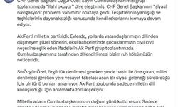 AK Parti'li Çelik: CHP Genel Başkanı'nın 'siyasi navigasyon' problemi vahim noktaya geldi