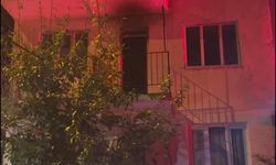 Aydın'da ev sahibi çıkan yangında dumandan etkilendi