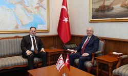 Bakan Güler, KKTC Meclis Başkanı Öztürkler ile görüştü