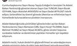 Bakan Gürlek, Adalet Bakanlığı Bakan Yardımcılığına atananları tebrik etti