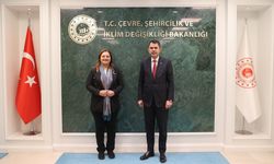 Bakan Kurum, Afyonkarahisar Belediye Başkanı Burcu Köksal'ı kabul etti