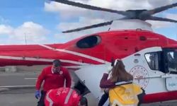 Bingöl'de ambulans helikopter, diyaliz hastası için havalandı