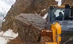 Bitlis'in 2 ilçesinde köy yollarında heyelan ulaşımı etkiledi