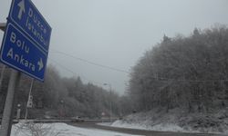 Bolu Dağı'nda sis etkili oldu