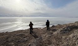 Buzu çözülmeye başlayan Nehil Sazlığı dron kamerasında