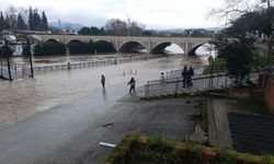 Çanakkale'de taşan Sarıçay dron ile görüntülendi (4)