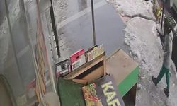 Çatıdan düşen kar kütlesinden saniyeler ile kurtuldu