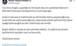 Cumhurbaşkanı Erdoğan'dan 6 Şubat mesajı: Kardeşlerimizi unutmayacağız