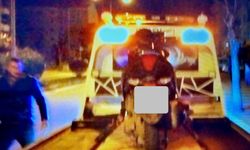 'Dur' ihtarına uymayan 14 yaşındaki ehliyetsiz motosiklet sürücüsüne 28 bin lira ceza