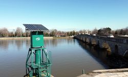 Edirne'de Meriç Nehri'nde debi arttı, 'sarı alarm' verildi