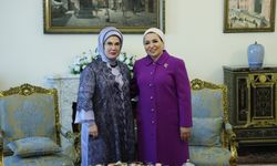Emine Erdoğan, Mısır Cumhurbaşkanı Sisi'nin eşi Amer ile bir araya geldi