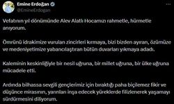 Emine Erdoğan, vefatının 2'nci yılında Alev Alatlı'yı andı