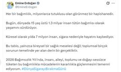 Emine Erdoğan'dan 'Dünya Sigarayı Bırakma Günü'ne ilişkin paylaşım