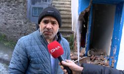 İstanbul - Beyoğlu'nda yokuştan kayan araç binaya çarptı: Ucuz atlattık