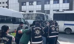 İstanbul- İstanbul merkezli 4 ilde organize suç örgütüne düzenlenen operasyonda gözaltına alınanlar adliyeye sevk edildi