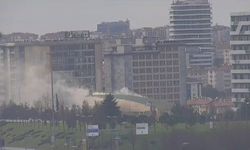 İstanbul- Merter polis evinde yangın -1