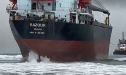 İstanbul- Sarıyer'de karaya oturan gemi kurtarıldı