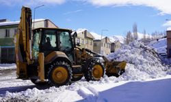 Kar kalınlığının 50 santimetreye ulaştığı Erzurum'da 419 mahallenin yolu kapandı