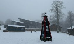 Kartepe'de kar yağışı etkili oldu