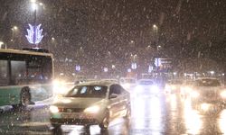 Kayseri'de kar yağışı