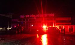 Kırklareli'de süt ürünleri üretim tesisi deposunda yangın