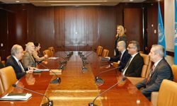 KKTC Cumhurbaşkanı Erhürman, New York'ta BM Genel Sekreteri Guterres ile görüştü