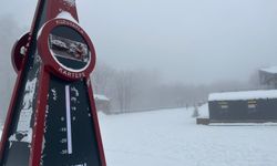 Kocaeli'nin yüksek kesimlerine kar yağdı