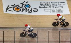 Konya Velodromu'nda sabah seansı dünya rekorlarıyla başladı