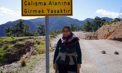 Konyaaltı- Hisarçandır yolunda heyelan